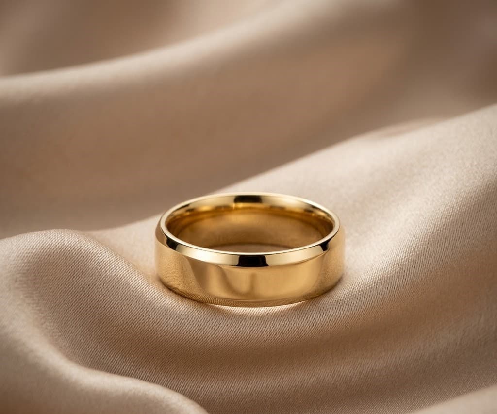 Gold Plated Silver Band