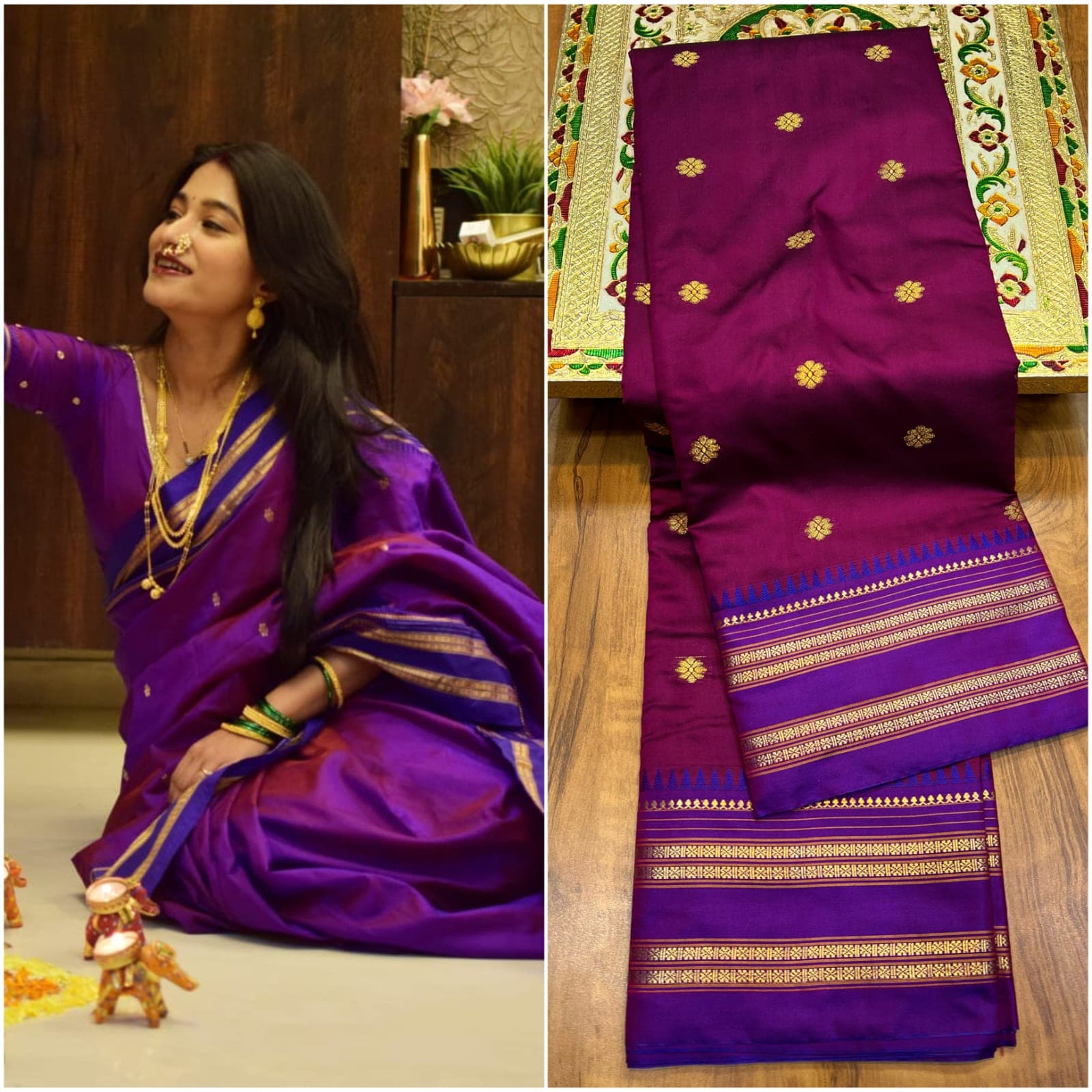 Traditional Narayanpet Paithani