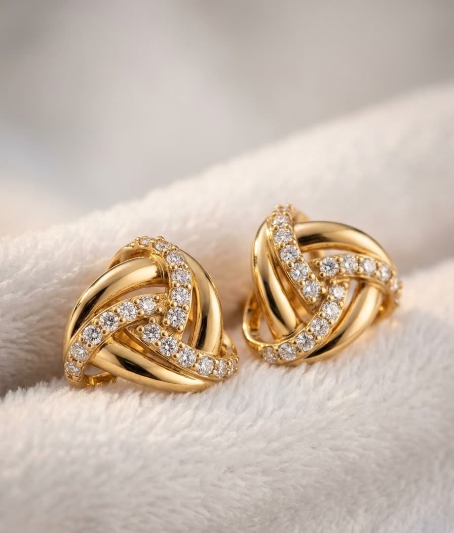 Sterling Silver Tops with Gold Plated